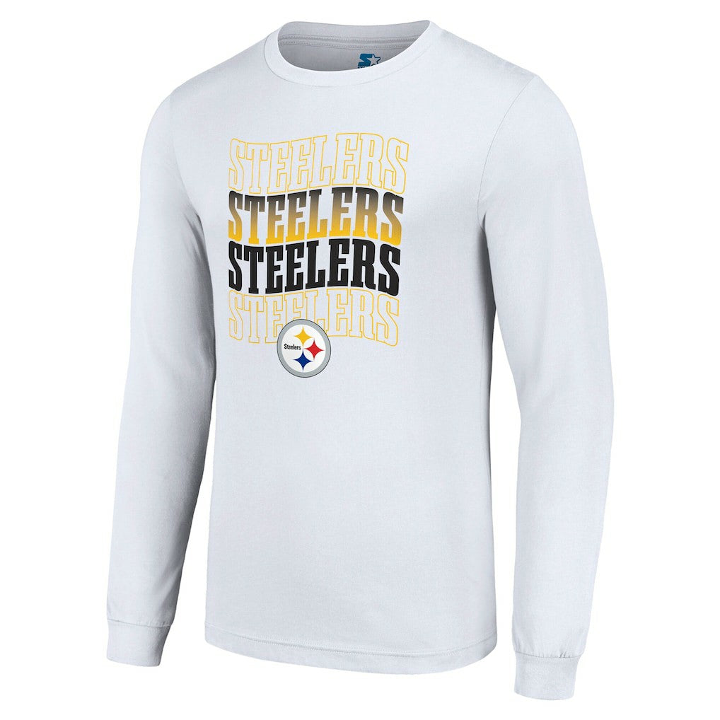 Pittsburgh Steelers  Starter Team Name Graphic Long Sleeve T-Shirt