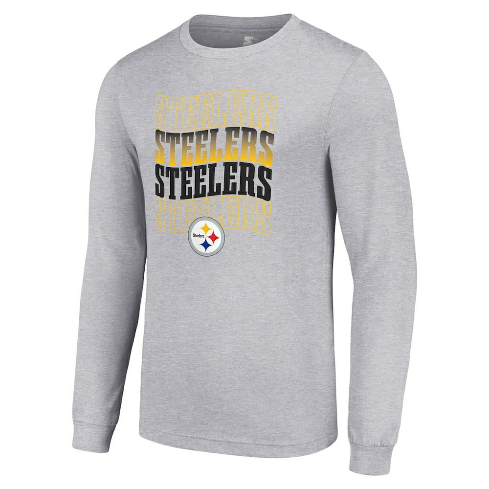 Pittsburgh Steelers  Starter Team Name Graphic Long Sleeve T-Shirt