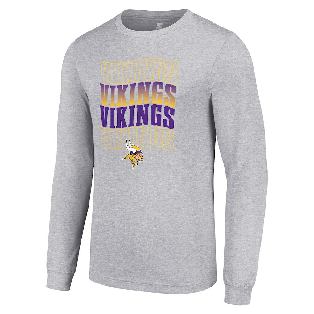Minnesota Vikings  Starter Team Name Graphic Long Sleeve T-Shirt