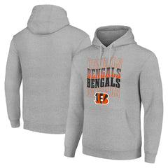 Cincinnati Bengals  Starter Four Team Name Logo Fleece Pullover Hoodie
