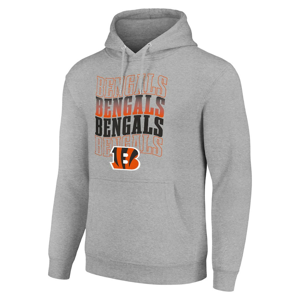 Cincinnati Bengals  Starter Four Team Name Logo Fleece Pullover Hoodie