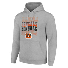 Cincinnati Bengals  Starter Four Team Name Logo Fleece Pullover Hoodie