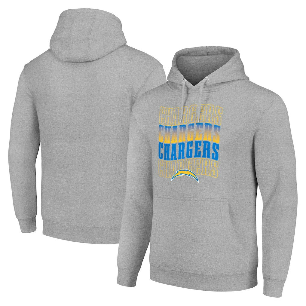 Los Angeles Chargers  Starter Four Team Name Logo Fleece Pullover Hoodie