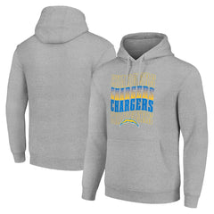 Los Angeles Chargers  Starter Four Team Name Logo Fleece Pullover Hoodie