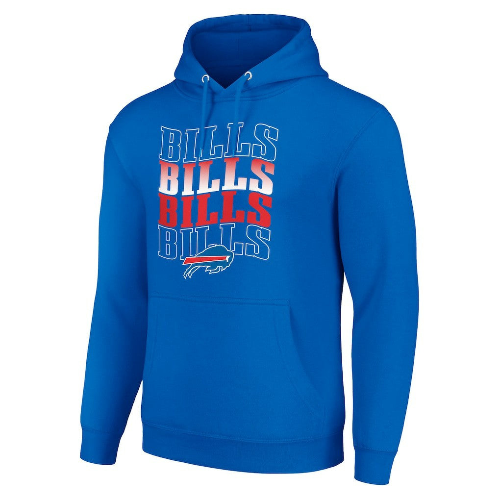 Buffalo Bills  Starter Four Team Name Logo Fleece Pullover Hoodie