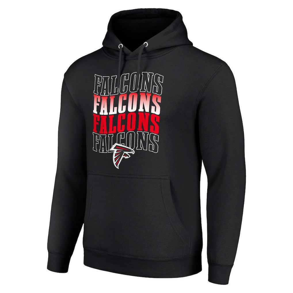 Atlanta Falcons  Starter Four Team Name Logo Fleece Pullover Hoodie