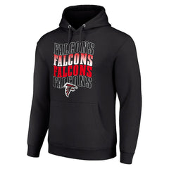 Atlanta Falcons  Starter Four Team Name Logo Fleece Pullover Hoodie
