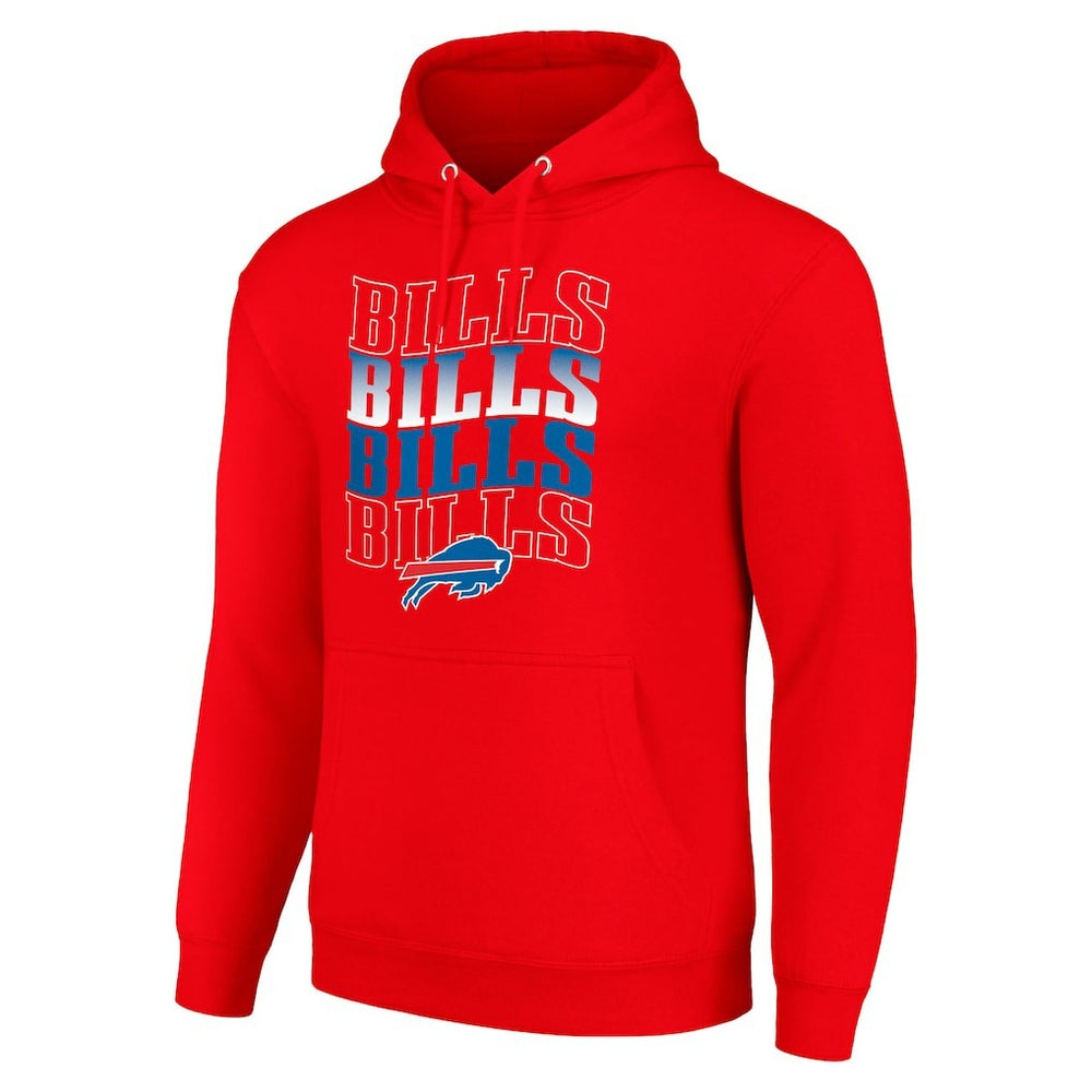 Buffalo Bills  Starter Four Team Name Logo Fleece Pullover Hoodie