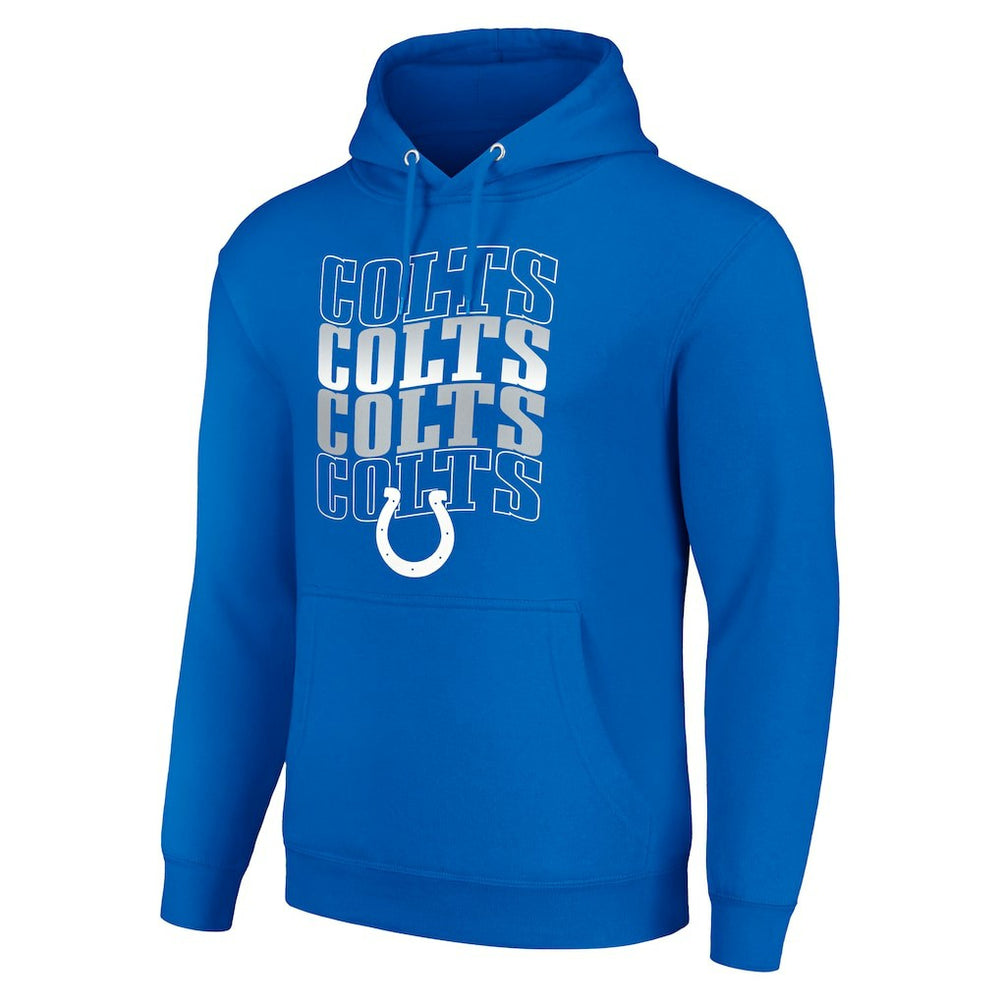 Indianapolis Colts  Starter Four Team Name Logo Fleece Pullover Hoodie