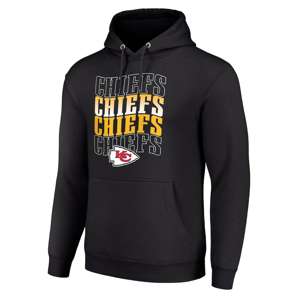 Kansas City Chiefs  Starter Four Team Name Logo Fleece Pullover Hoodie