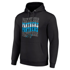 Carolina Panthers  Starter Four Team Name Logo Fleece Pullover Hoodie