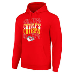Kansas City Chiefs  Starter Four Team Name Logo Fleece Pullover Hoodie