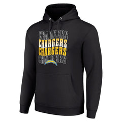Los Angeles Chargers  Starter Four Team Name Logo Fleece Pullover Hoodie