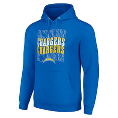 Los Angeles Chargers  Starter Four Team Name Logo Fleece Pullover Hoodie