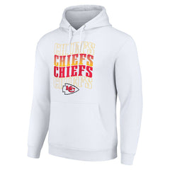Kansas City Chiefs  Starter Four Team Name Logo Fleece Pullover Hoodie