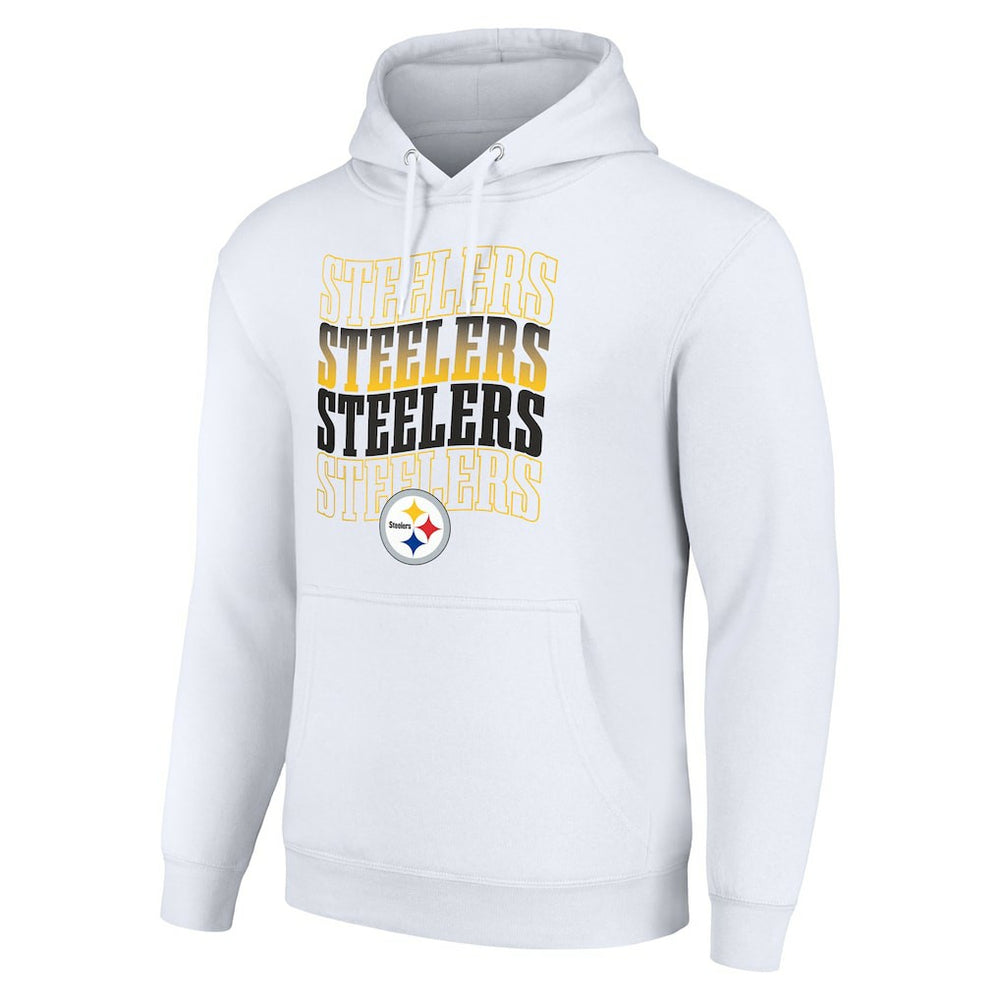 Pittsburgh Steelers  Starter Four Team Name Logo Fleece Pullover Hoodie