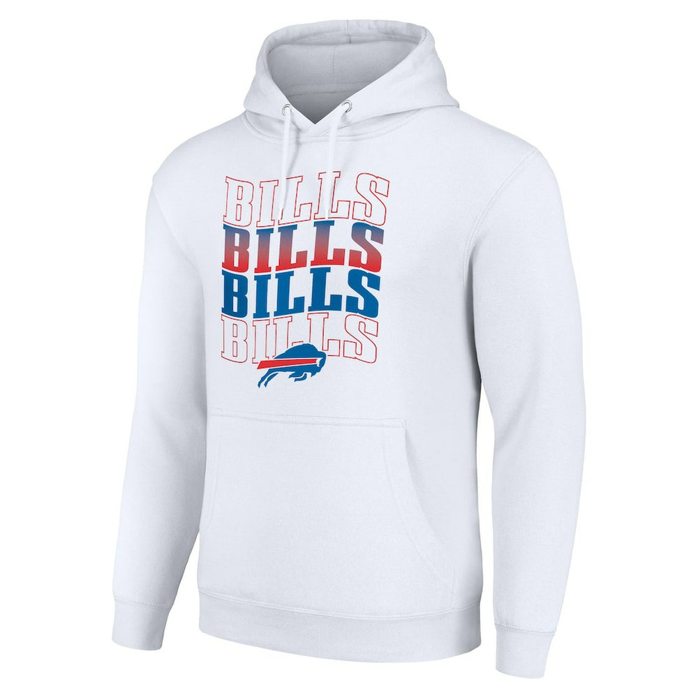 Buffalo Bills  Starter Four Team Name Logo Fleece Pullover Hoodie