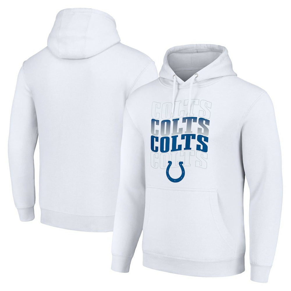 Indianapolis Colts  Starter Four Team Name Logo Fleece Pullover Hoodie