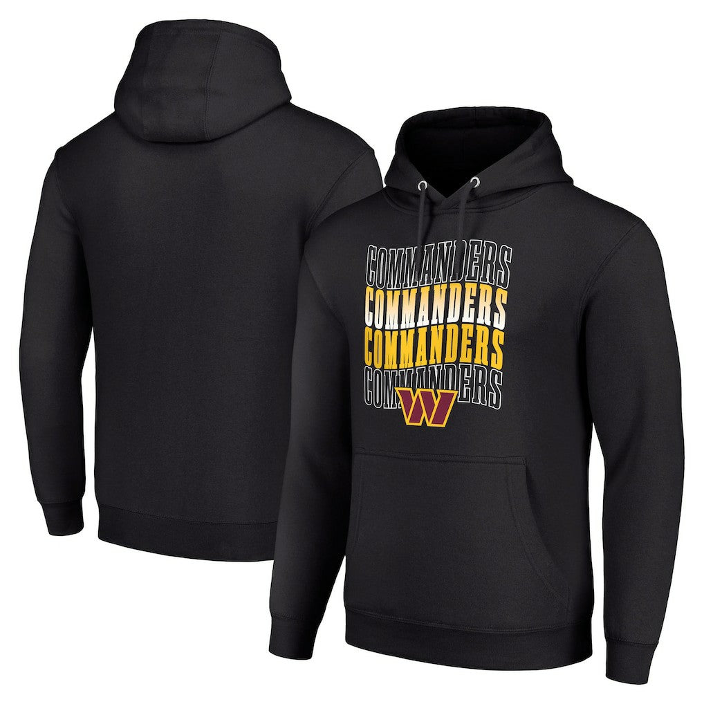 Washington Commanders  Starter Four Team Name Logo Fleece Pullover Hoodie