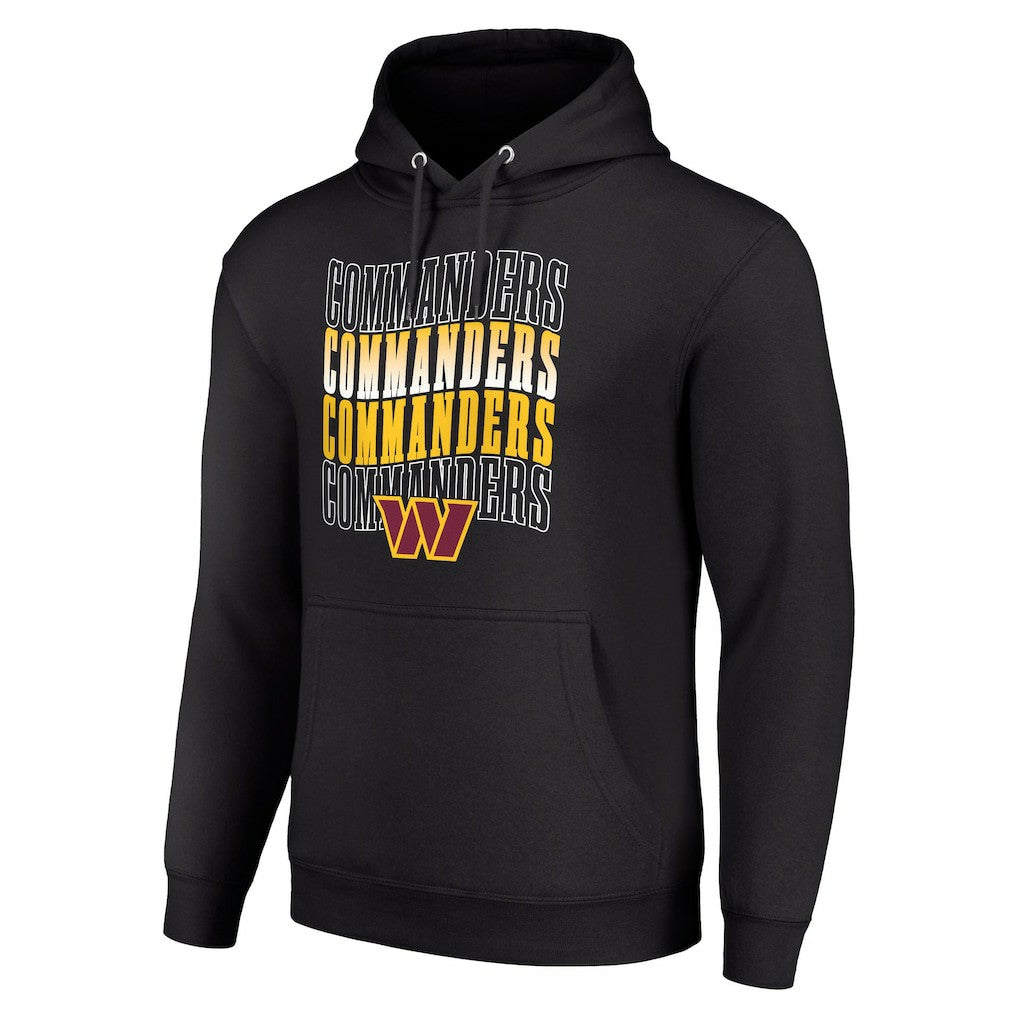 Washington Commanders  Starter Four Team Name Logo Fleece Pullover Hoodie