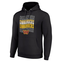 Washington Commanders  Starter Four Team Name Logo Fleece Pullover Hoodie