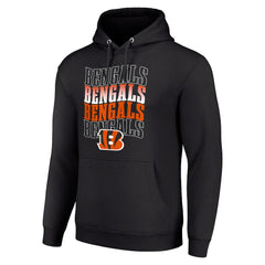 Cincinnati Bengals  Starter Four Team Name Logo Fleece Pullover Hoodie