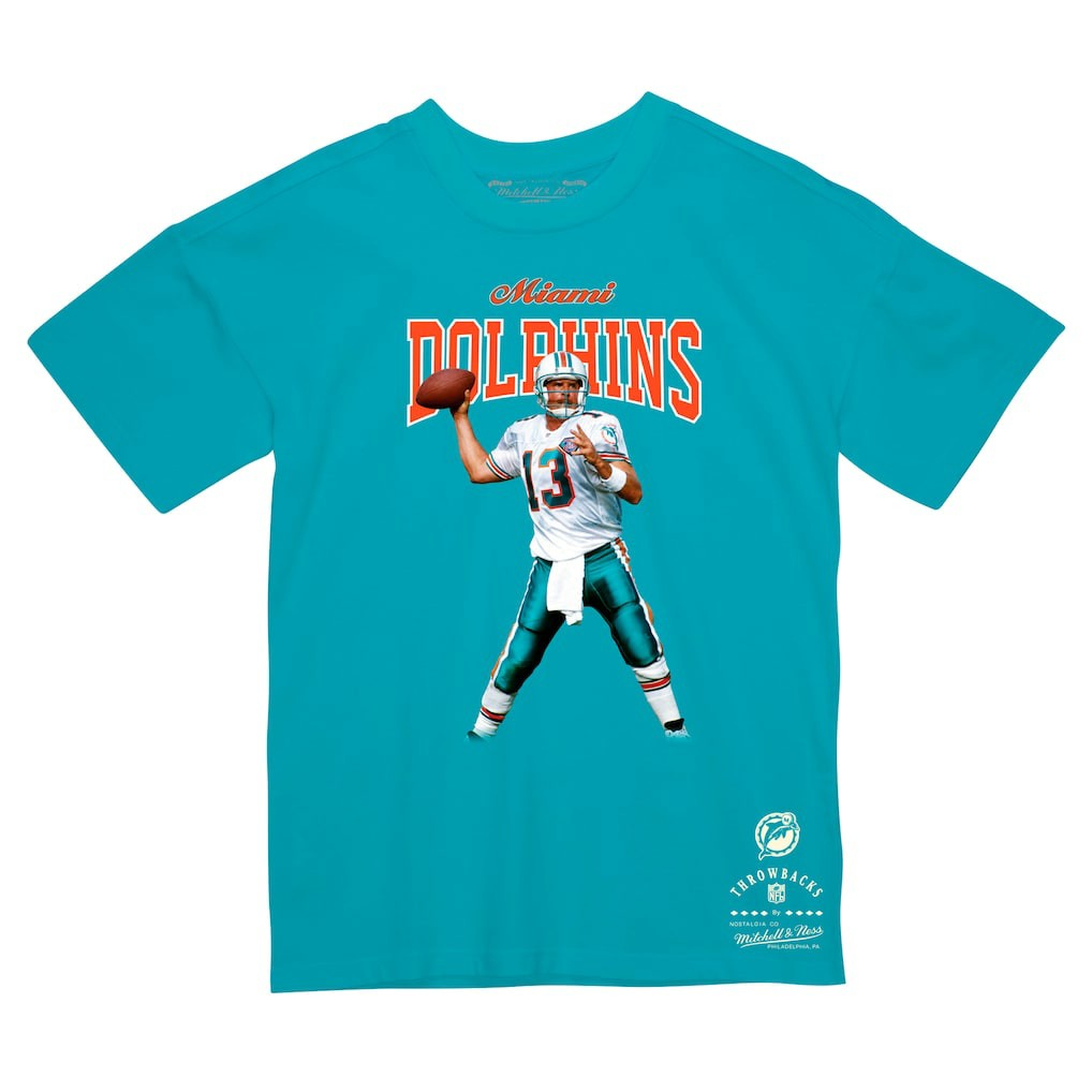 Miami Dolphins Mitchell & Ness Dan Marino  Sideline Retired Player T-Shirt