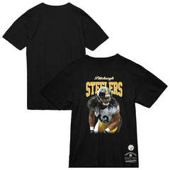 Pittsburgh Steelers Mitchell & Ness Troy Polamalu  Sideline Retired Player T-Shirt