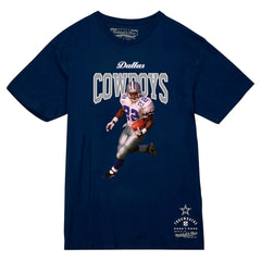 Dallas Cowboys Mitchell & Ness Emmitt Smith  Sideline Retired Player T-Shirt