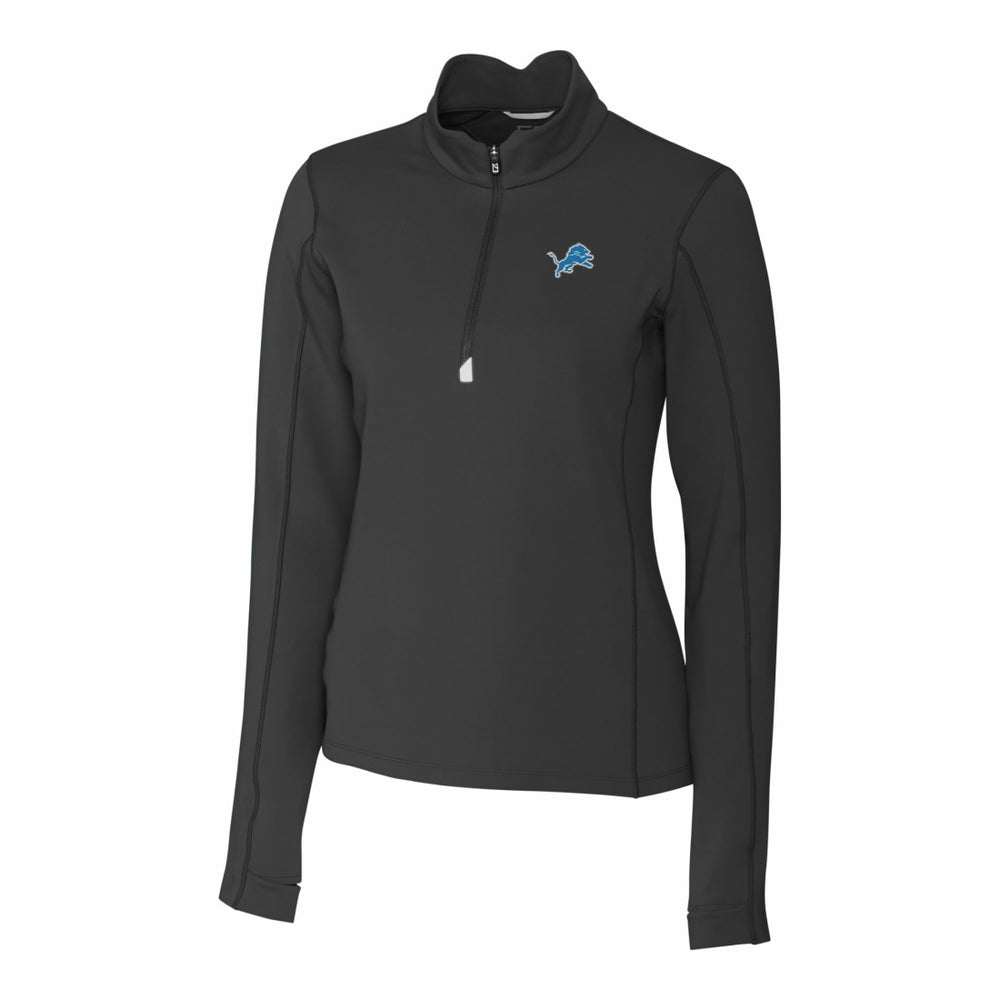 Detroit Lions  Cutter & Buck Women's Traverse Stretch Quarter-Zip Pullover Top