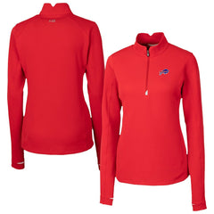 Buffalo Bills  Cutter & Buck Women's Traverse Stretch Quarter-Zip Pullover Top