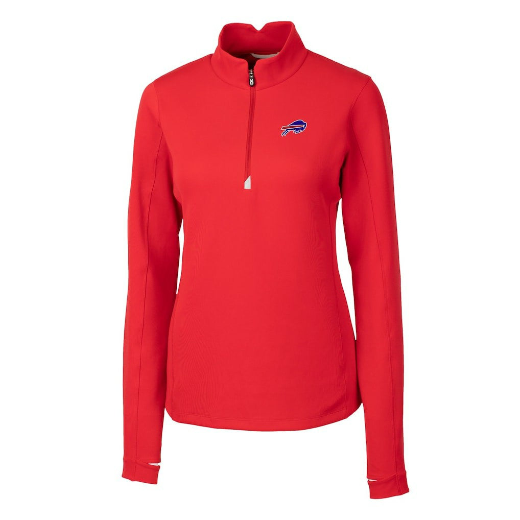 Buffalo Bills  Cutter & Buck Women's Traverse Stretch Quarter-Zip Pullover Top