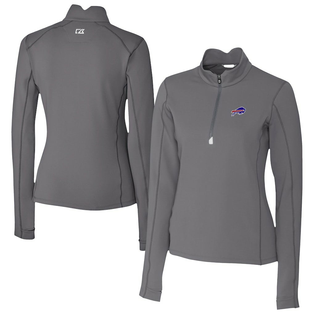 Buffalo Bills  Cutter & Buck Women's Traverse Stretch Quarter-Zip Pullover Top