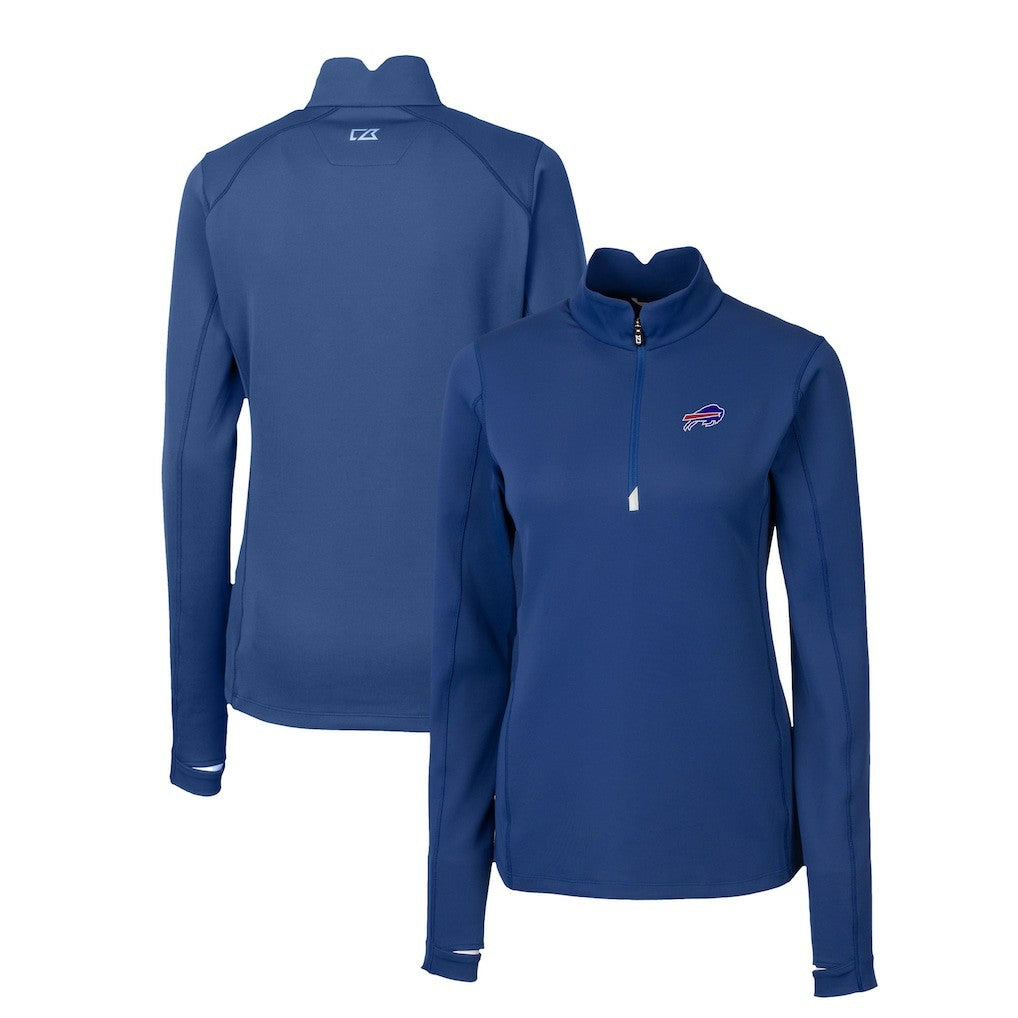 Buffalo Bills  Cutter & Buck Women's Traverse Stretch Quarter-Zip Pullover Top
