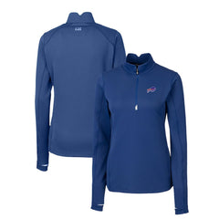 Buffalo Bills  Cutter & Buck Women's Traverse Stretch Quarter-Zip Pullover Top