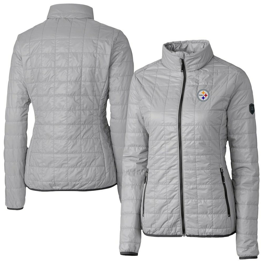 Pittsburgh Steelers  Cutter & Buck Women's Rainier PrimaLoft Eco Insulated Full-Zip Puffer Jacket