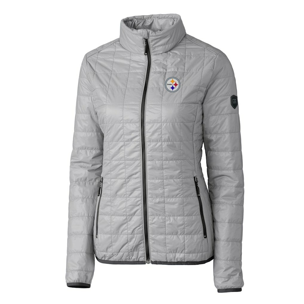 Pittsburgh Steelers  Cutter & Buck Women's Rainier PrimaLoft Eco Insulated Full-Zip Puffer Jacket