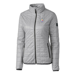 Pittsburgh Steelers  Cutter & Buck Women's Rainier PrimaLoft Eco Insulated Full-Zip Puffer Jacket