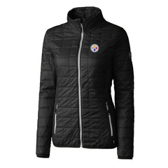 Pittsburgh Steelers  Cutter & Buck Women's Rainier PrimaLoft Eco Insulated Full-Zip Puffer Jacket