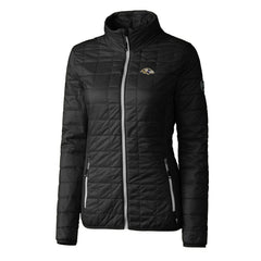 Baltimore Ravens  Cutter & Buck Women's Rainier PrimaLoft Eco Insulated Full-Zip Puffer Jacket