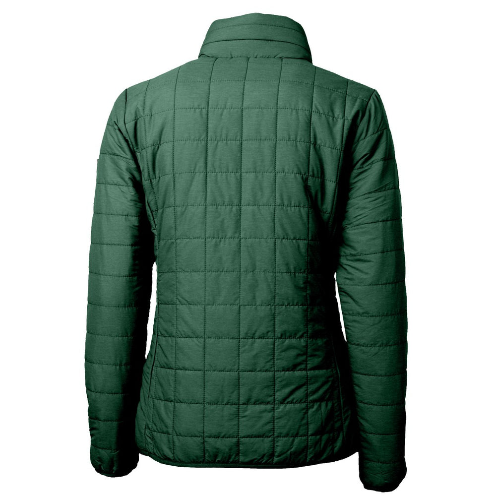 Green Bay Packers  Cutter & Buck Women's Rainier PrimaLoft Eco Insulated Full-Zip Puffer Jacket