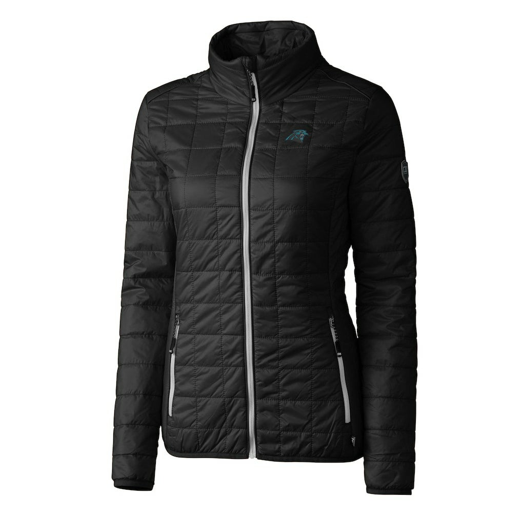 Carolina Panthers  Cutter & Buck Women's Rainier PrimaLoft Eco Insulated Full-Zip Puffer Jacket