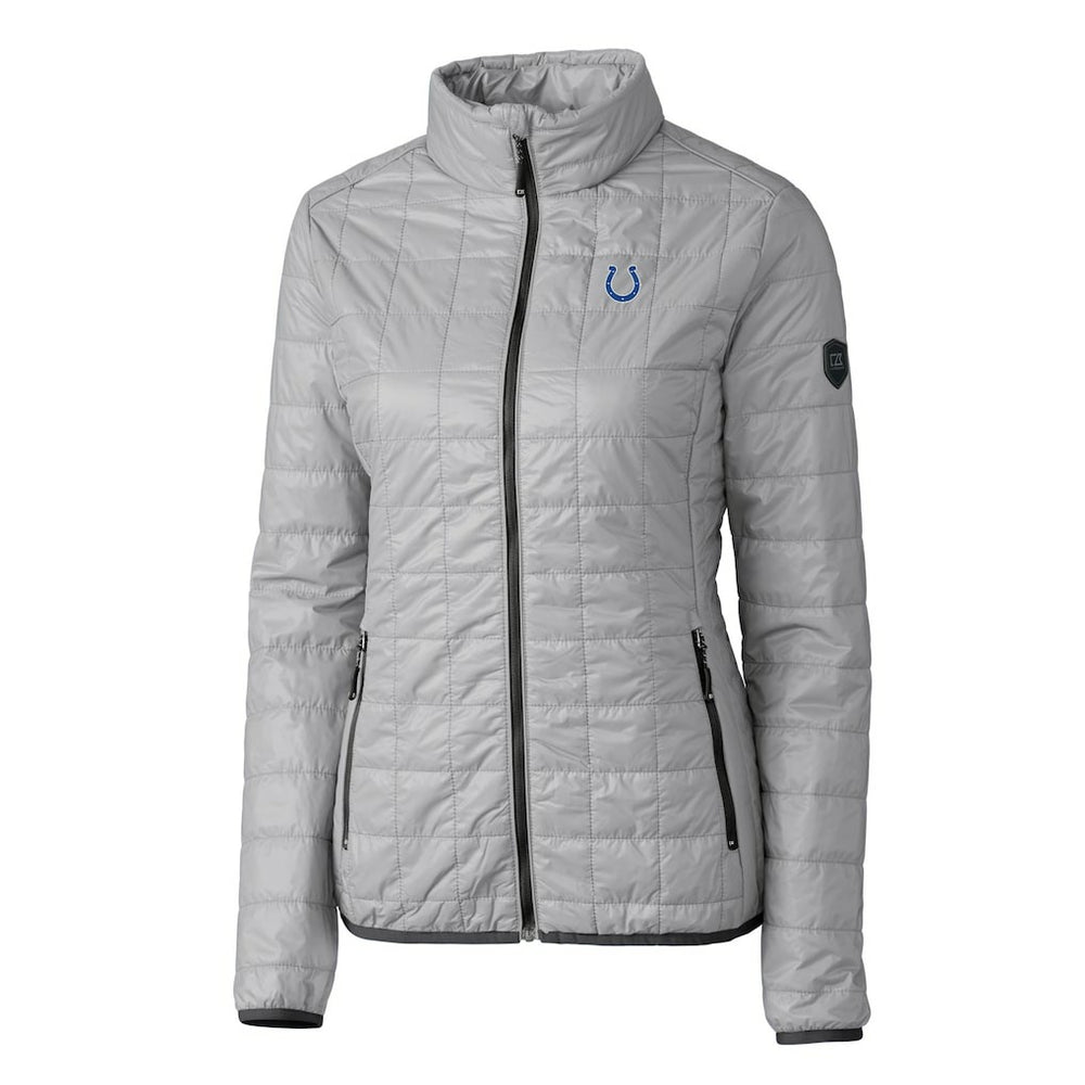 Indianapolis Colts  Cutter & Buck Women's Rainier PrimaLoft Eco Insulated Full-Zip Puffer Jacket