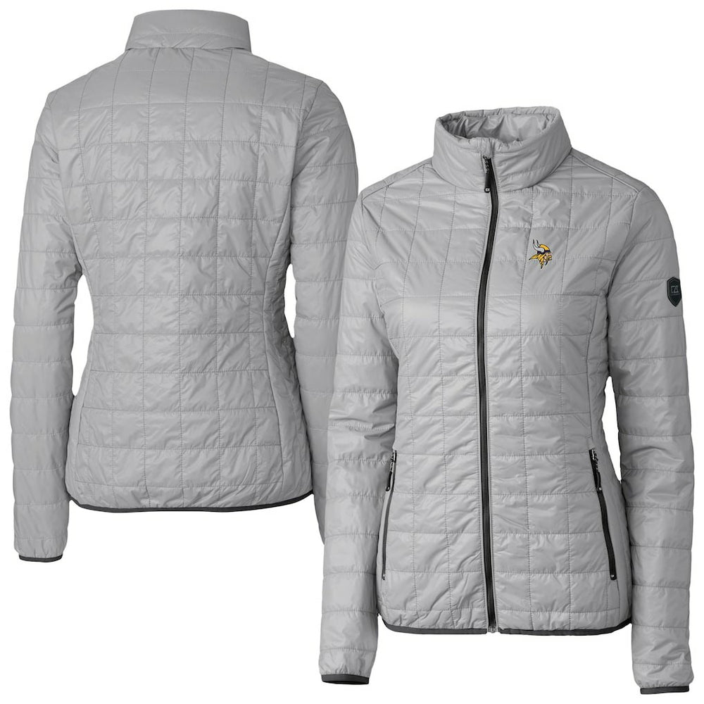 Minnesota Vikings  Cutter & Buck Women's Rainier PrimaLoft Eco Insulated Full-Zip Puffer Jacket