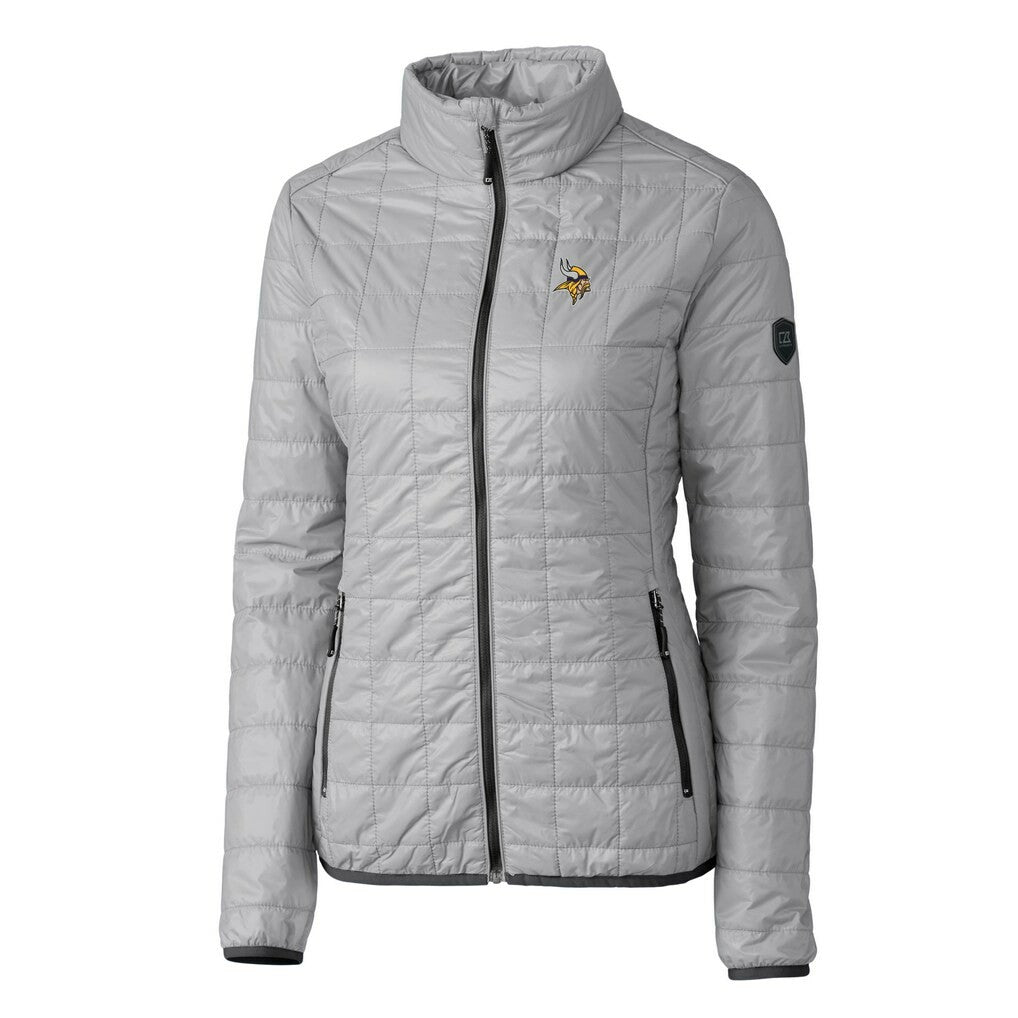 Minnesota Vikings  Cutter & Buck Women's Rainier PrimaLoft Eco Insulated Full-Zip Puffer Jacket