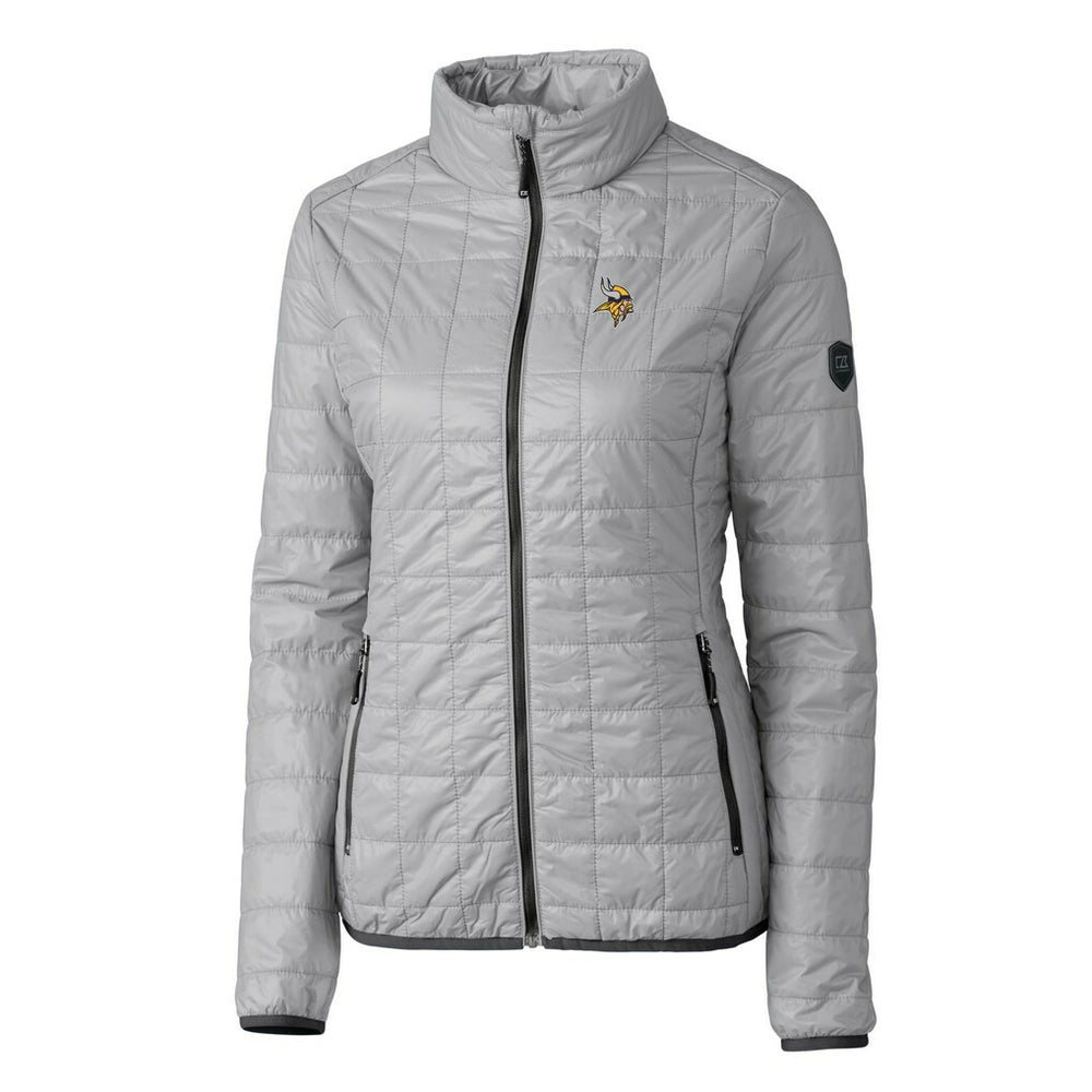Minnesota Vikings  Cutter & Buck Women's Rainier PrimaLoft Eco Insulated Full-Zip Puffer Jacket