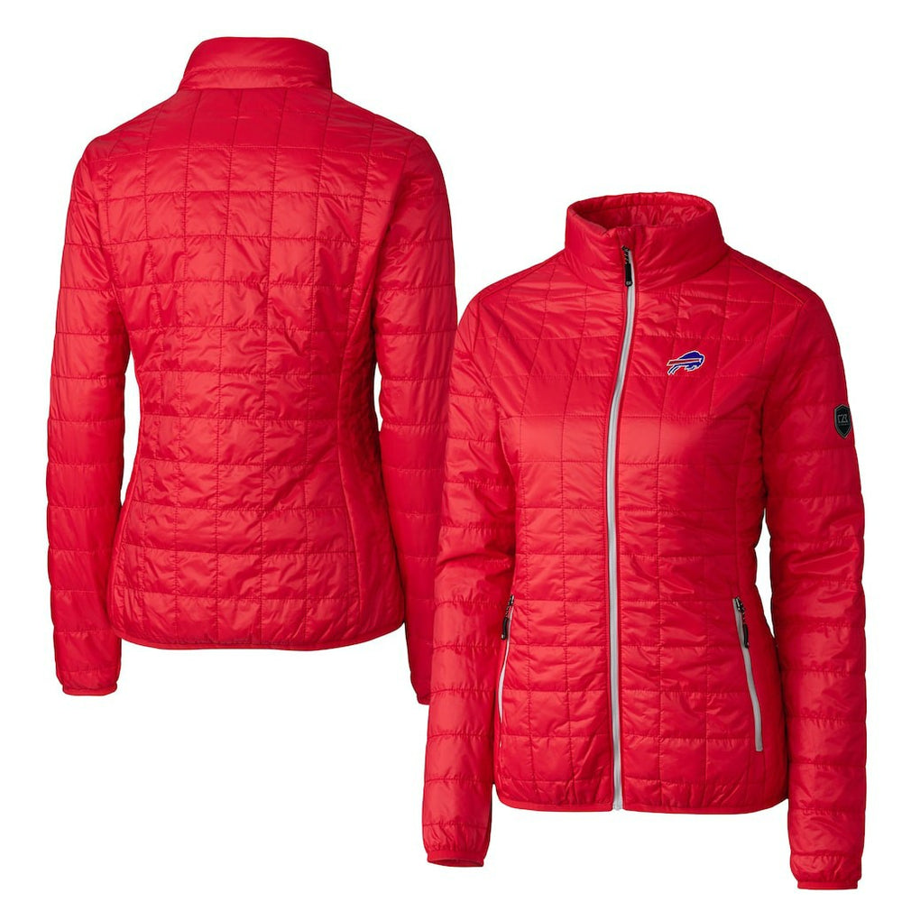 Buffalo Bills  Cutter & Buck Women's Rainier PrimaLoft Eco Insulated Full-Zip Puffer Jacket