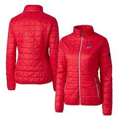 Buffalo Bills  Cutter & Buck Women's Rainier PrimaLoft Eco Insulated Full-Zip Puffer Jacket