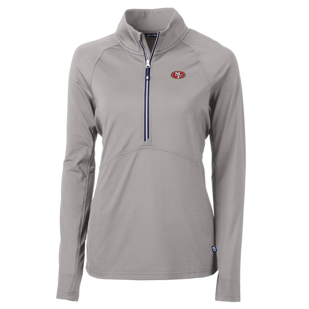 San Francisco 49ers  Cutter & Buck Women's Adapt Eco Knit Stretch Recycled Half-Zip Pullover Top