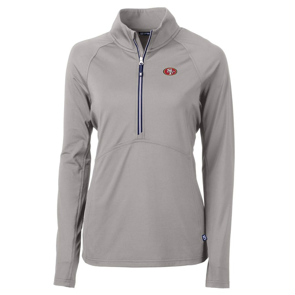 San Francisco 49ers  Cutter & Buck Women's Adapt Eco Knit Stretch Recycled Half-Zip Pullover Top